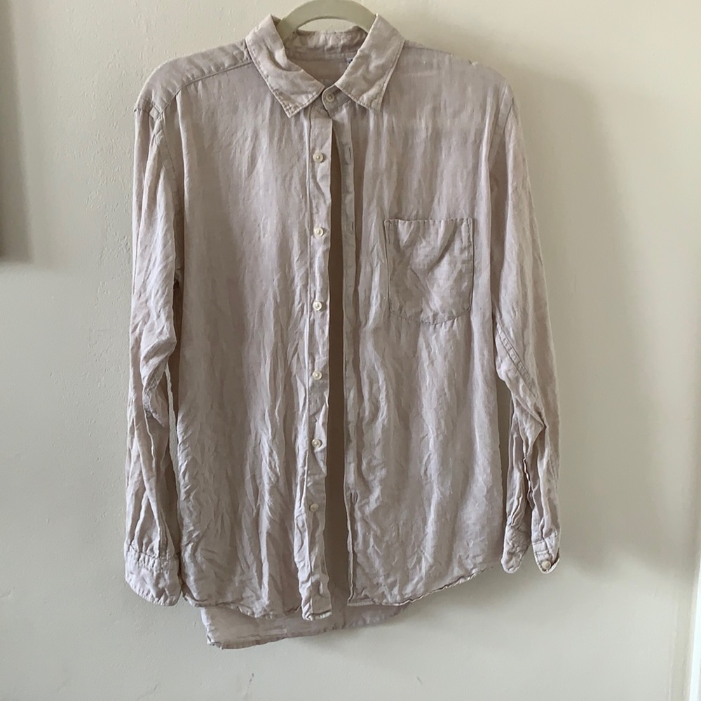 UNIQLO men’s linen medium button up